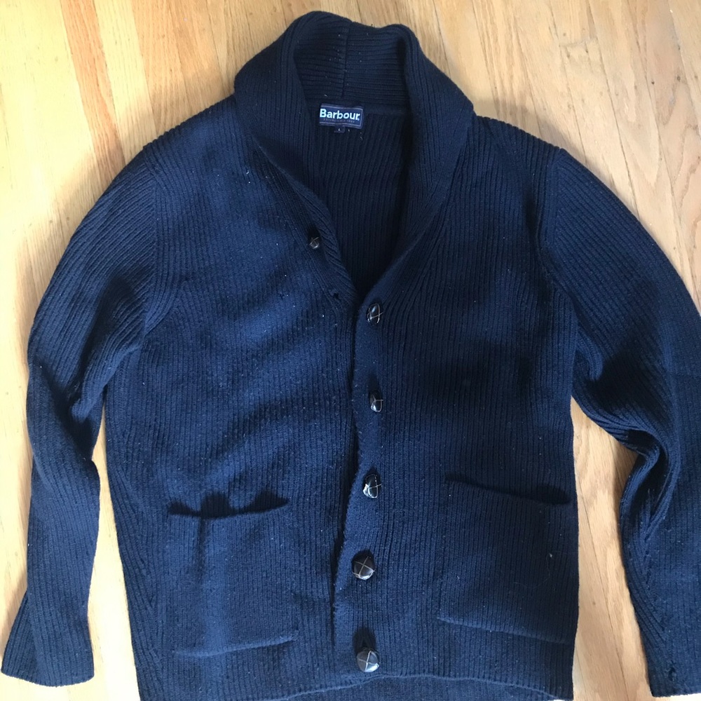 Men’s Barbour wool knit sweater
